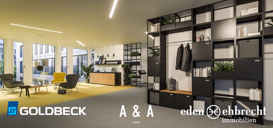 Bürohaus Neubau im Technologiepark Oldenburg, KfW 55 Standard, Kooperation Eden-Ehbrecht Immobilien, Aschenbeck & Aschenbeck und Goldbeck